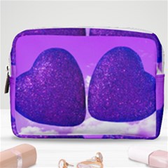 Two Hearts Make Up Pouch (medium) by essentialimage