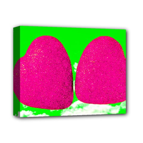 Two Hearts Deluxe Canvas 14  X 11  (stretched) by essentialimage