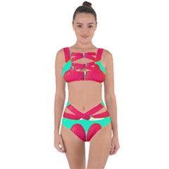 Two Hearts Bandaged Up Bikini Set  by essentialimage