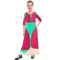 Two Hearts Kids  Quarter Sleeve Maxi Dress by essentialimage