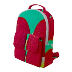 Two Hearts Flap Pocket Backpack (large) by essentialimage