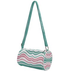 Waving Lines Vivid Pattern Mini Cylinder Bag by dflcprintsclothing