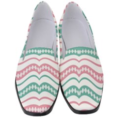 Waving Lines Vivid Pattern Women s Classic Loafer Heels by dflcprintsclothing