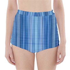 Ambient 1 In Blue High-waisted Bikini Bottoms by bruzer