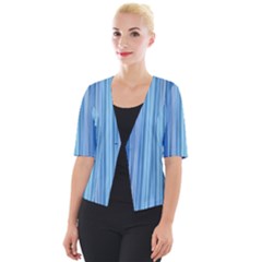 Ambient 1 In Blue Cropped Button Cardigan by bruzer