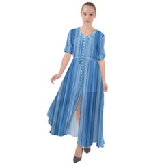 Ambient 1 In Blue Waist Tie Boho Maxi Dress