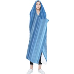 Ambient 1 In Blue Wearable Blanket by bruzer