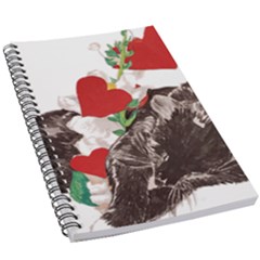 Art Protocol Valentine s Day Cat Design 5 5  X 8 5  Notebook by Heart