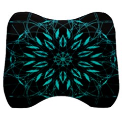 Digital Handdraw Floral Velour Head Support Cushion by Sparkle