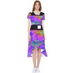 Fractal Flower High Low Boho Dress