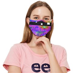 Fractal Flower Fitted Cloth Face Mask (adult)