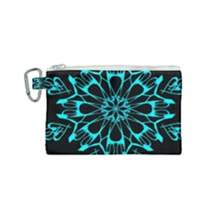 Digital Handdraw Floral Canvas Cosmetic Bag (small) by Sparkle