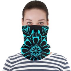 Digital Handdraw Floral Face Seamless Bandana (adult)