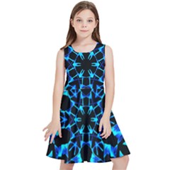 Digital Handdraw Floral Kids  Skater Dress