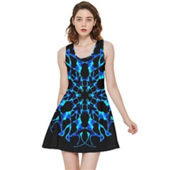 Digital Handdraw Floral Inside Out Reversible Sleeveless Dress