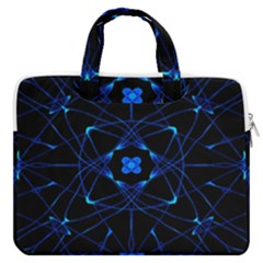 Digital Handdraw Floral Macbook Pro Double Pocket Laptop Bag