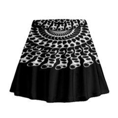 Digital Handdraw Floral Mini Flare Skirt by Sparkle