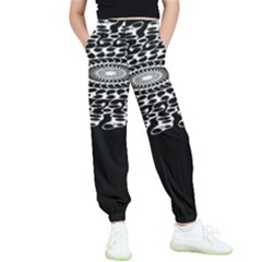 Digital Handdraw Floral Kids  Elastic Waist Pants