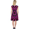 Digital Handdraw Floral Capsleeve Midi Dress View2