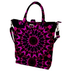 Digital Handdraw Floral Buckle Top Tote Bag by Sparkle