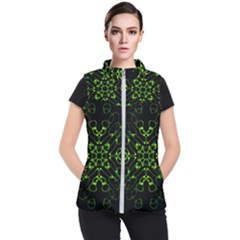 Digital Handdraw Floral Women s Puffer Vest by Sparkle