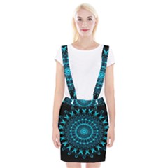 Digital Handdraw Floral Braces Suspender Skirt