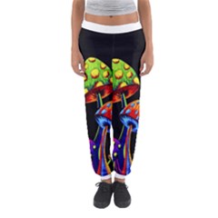 Mushroom Painting  Women s Jogger Sweatpants