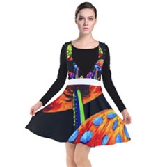 Mushroom Painting  Plunge Pinafore Dress by AstralArtistV