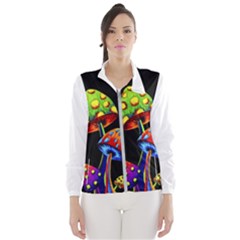 Mushroom Painting  Women s Windbreaker