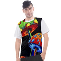 Mushroom Painting  Men s Sport Top by AstralArtistV