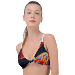 Mushroom Painting  Knot Up Bikini Top by AstralArtistV