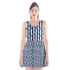 Blue Hearts Scoop Neck Skater Dress by designsbymallika