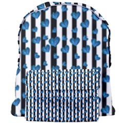 Blue Hearts Giant Full Print Backpack by designsbymallika