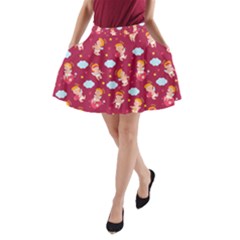 Cupid Love A-line Pocket Skirt by designsbymallika