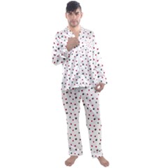 Dog Love Men s Long Sleeve Satin Pajamas Set by designsbymallika