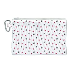 Dog Love Canvas Cosmetic Bag (large) by designsbymallika