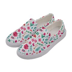 Fallen In Love Women s Canvas Slip Ons by designsbymallika