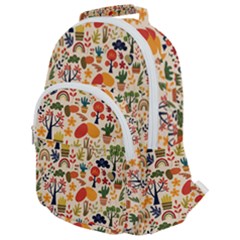 Garden Of Love Rounded Multi Pocket Backpack