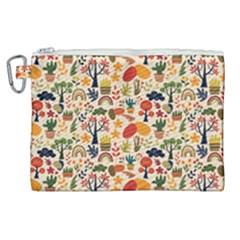 Garden Of Love Canvas Cosmetic Bag (xl) by designsbymallika