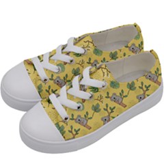 Kuala Bears Kids  Low Top Canvas Sneakers by designsbymallika