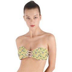 Kuala Bears Twist Bandeau Bikini Top by designsbymallika