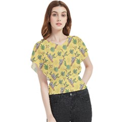 Kuala Bears Butterfly Chiffon Blouse