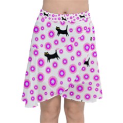 Cat  Chiffon Wrap Front Skirt