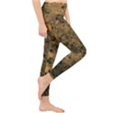 Orange Grunge Print Lightweight Velour Classic Yoga Leggings View4