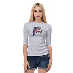 Cat Quarter Sleeve Raglan Tee