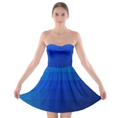 Zappwaits Water Strapless Bra Top Dress by zappwaits