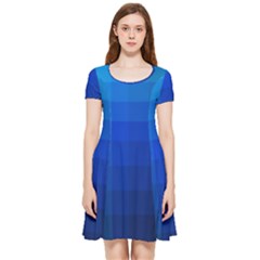 Zappwaits Water Inside Out Cap Sleeve Dress