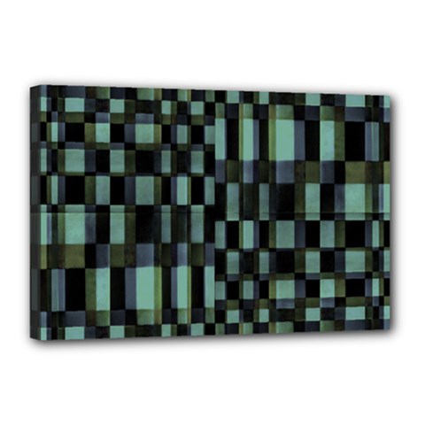 Dark Geometric Pattern Design Canvas 18  X 12  (stretched) by dflcprintsclothing