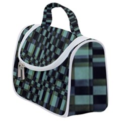 Dark Geometric Pattern Design Satchel Handbag by dflcprintsclothing