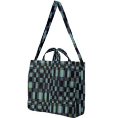 Dark Geometric Pattern Design Square Shoulder Tote Bag by dflcprintsclothing